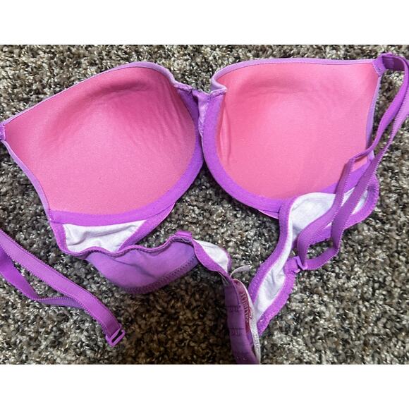 Victoria Secret Pink Convertible Push Up Bra Purple 34B - Picture 6 of 6